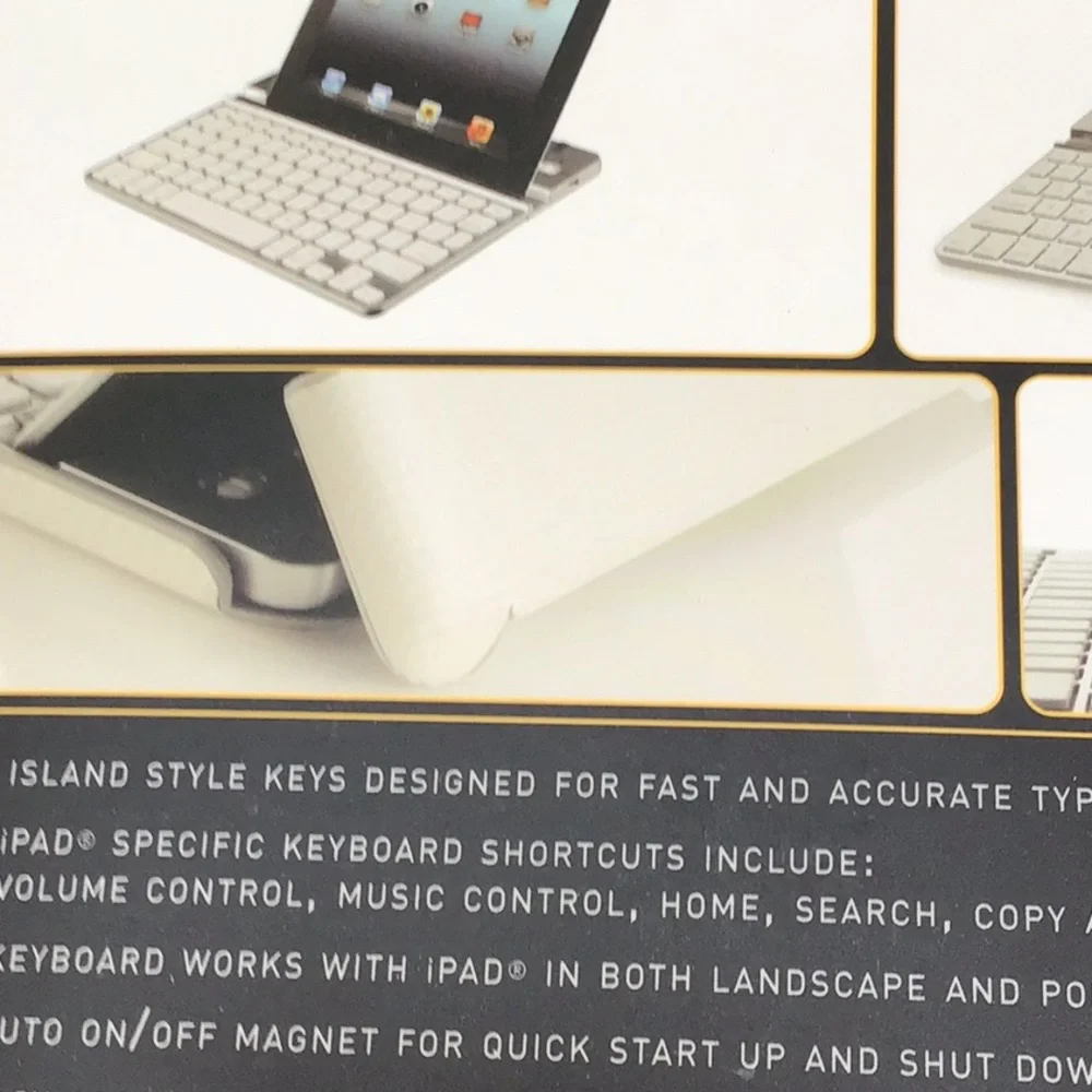 New Zag Mate Zagg folio removable keyboard with stand for iPad 2/3/4